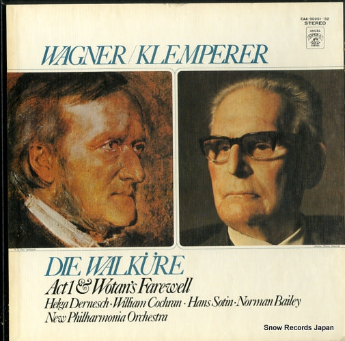 KLEMPERER, OTTO wagner; die walkure act1 & wotan's farewell EAA-90051