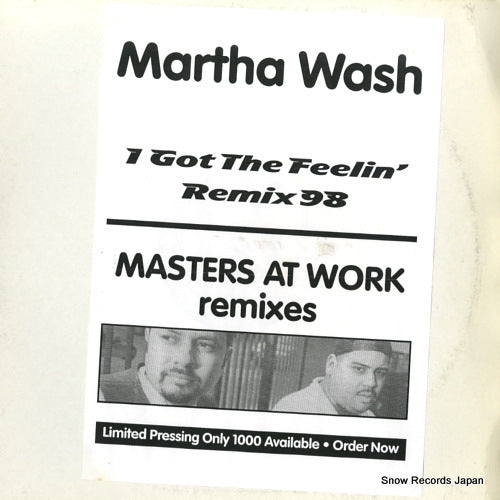 WASH, MARTHA i got the feelin' remix 98 MARTHAWASH