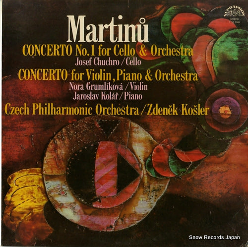 KOSLER, ZDENEK martinu; concerto no.1 for cello & orchestra 1101348