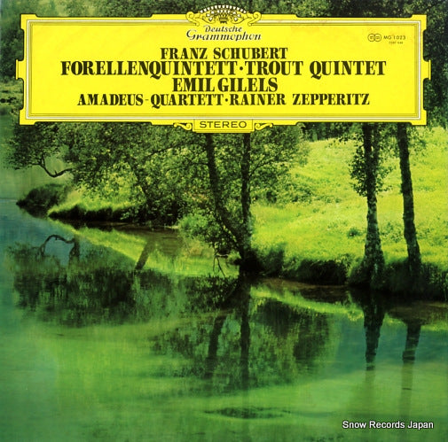GILELS, EMIL schubert; forellenquintett, trout quintet MG1023