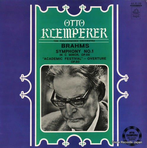 KLEMPERER, OTTO brahms; symphony no.1 academic festival-overture AA-8105