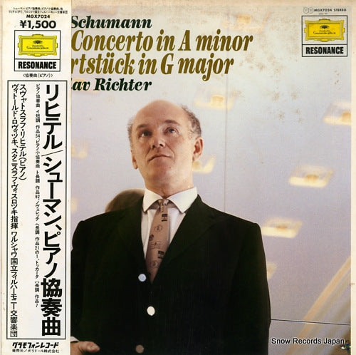 RICHTER, SVJATOSLAV schumann; piano concerto / konzertstuck MGX7024