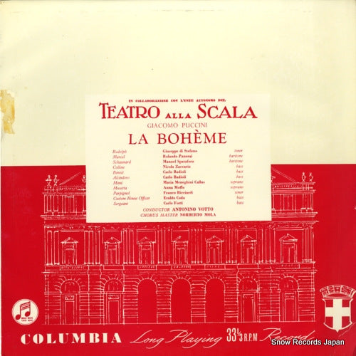 VOTTO, ANTONINO puccini; la boheme 33CX1464