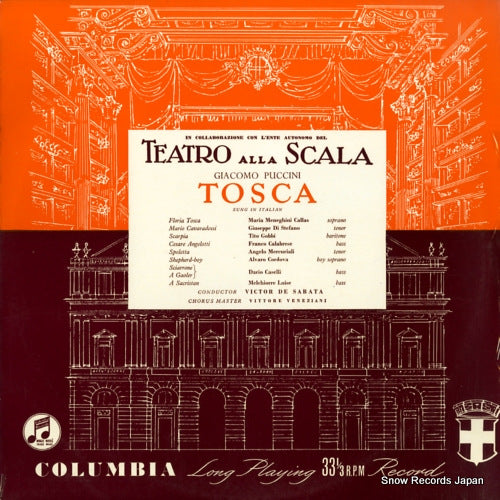 SABATA, VICTOR DE puccini; tosca 33CX1094