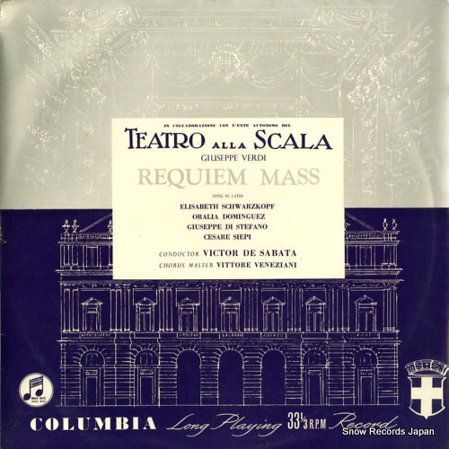 SABATA, VICTOR DE verdi; requiem mass 33CX1195