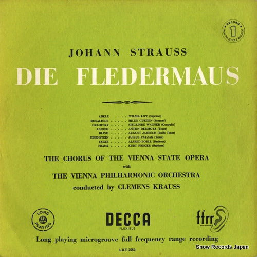 KRAUSS, CLEMENS j.strauss; die fledermaus LXT2550
