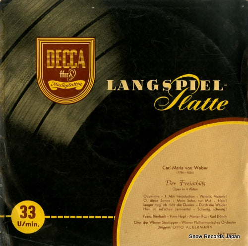 ACKERMANN, OTTO weber; der freischutz LXT2597