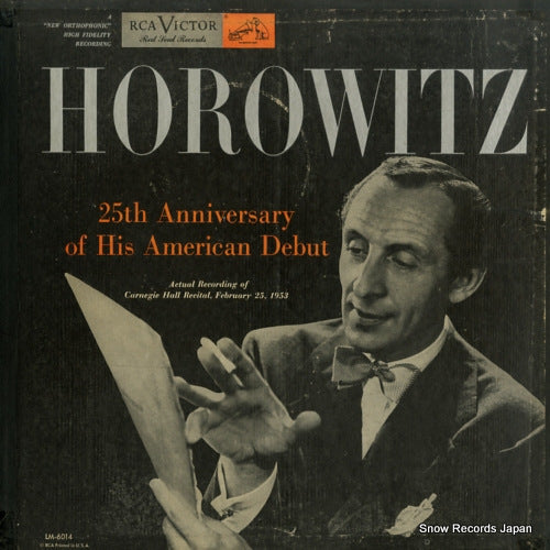 HOROWITZ, VLADIMIR 25th anniversary of his american debut LM-6014