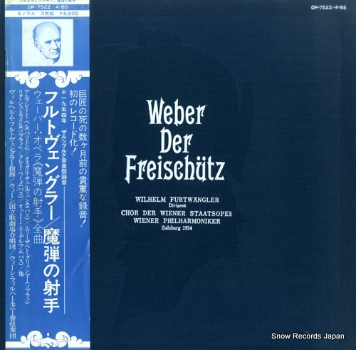FURTWANGLER, WILHELM weber; der freischutz OP-7522-BS