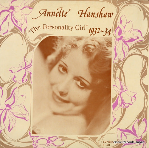 HANSHAW, ANNETTE the personality girl 1932-34 P511