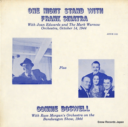 SINATRA, FRANK, AND CONNIE BOSWELL one night stand with frank sinatra and the hit parade JOYCE1121