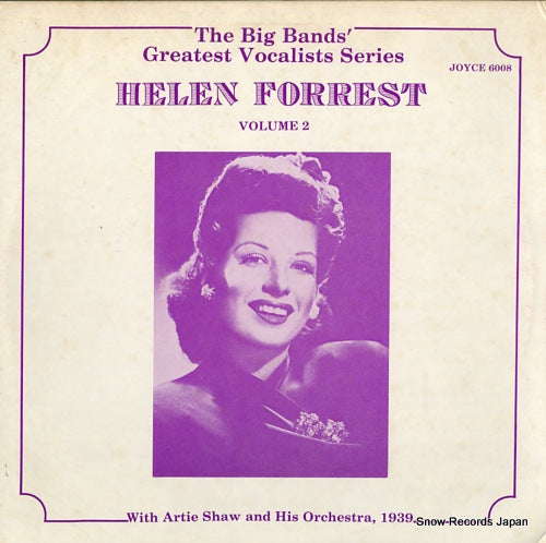 FORREST, HELEN the big bands' greatest vocalists series, helen forrest, volume 2 JOYCE6008