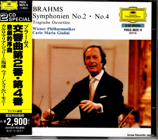 GIULINI, CARLO MARIA brahms; symphonien no.2 & no.4 POCG-9625