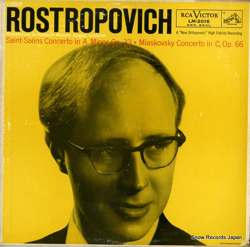 ROSTROPOVICH, MSTISLAV saint-saens concerto no.1 in a minor op.33 LM-2016