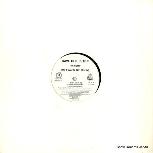 HOLLISTER, DAVE i'm sorry (my favorite girl remix) / my favorite girl DRM8P-5172