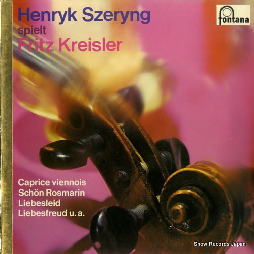 SZERYNG, HENRYK kreisler; caprice viennois 6531007