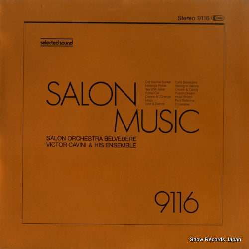 SALON ORCHESTRA BELVEDERE salon music SELECTEDSOUND9116