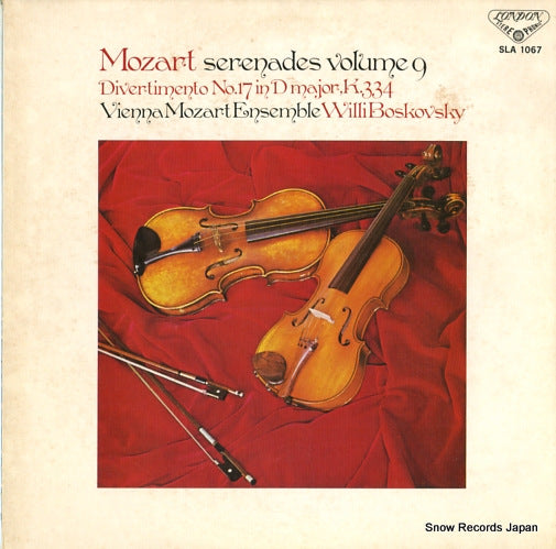 BOSKOVSKY, WILLI mozart; serenades volume 9 SLA1067