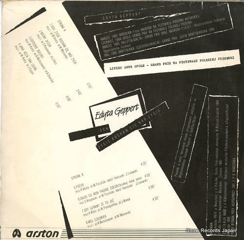 GEPPERT, EDYTA och zycie kocham cie nad zycie ALP-006