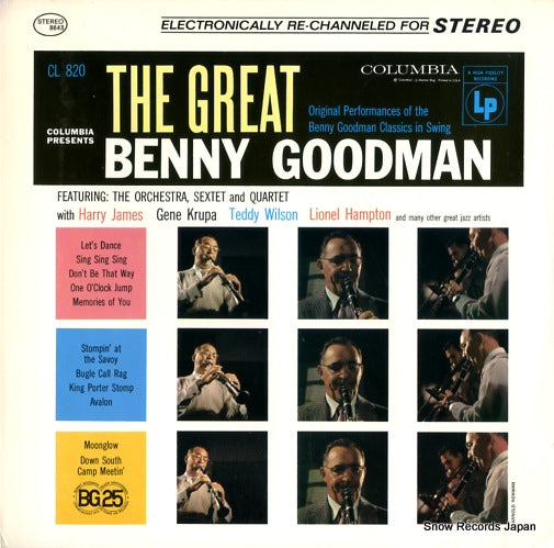 GOODMAN, BENNY the great benny goodman PC8643/CS8643