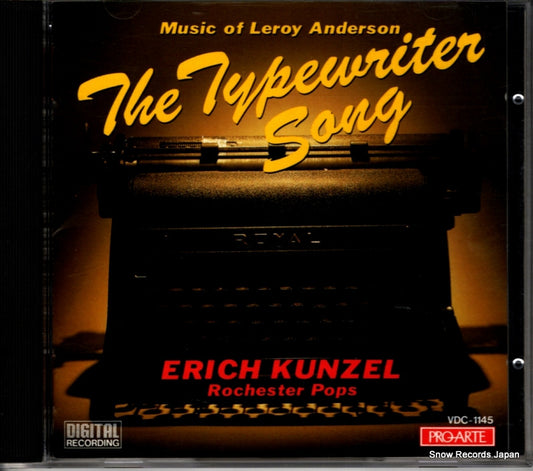 KUNZEL, ERICH the typewriter song - music of leroy anderson VDC-1145