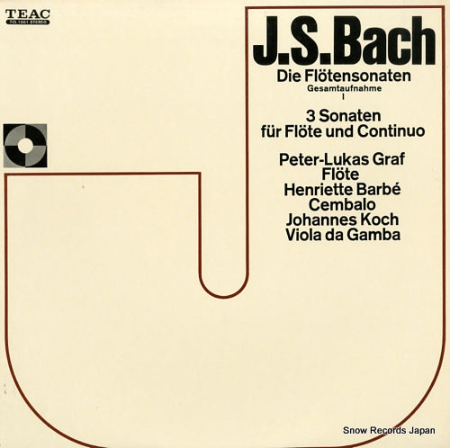 GRAF, PETER-LUKAS bach; die flotensonaten TCL1001