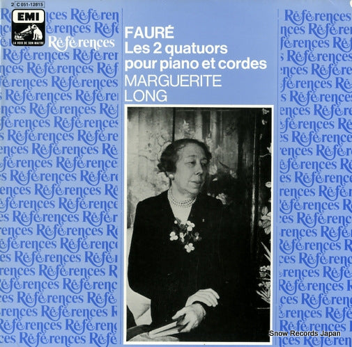 LONG, MARGUERITE faure; les 2 quatuors pour piano et cordes 2C051-12815