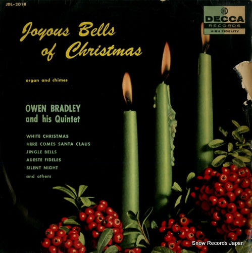 BRADLEY, OWEN, AND HIS QUINTET joyous bells of christmas JDL-2018