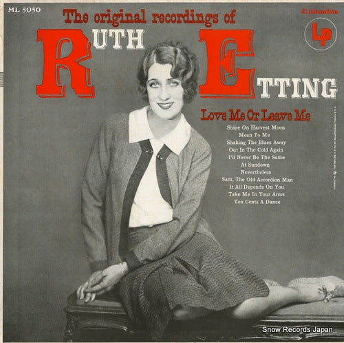 ETTING, RUTH the original recordings of ruth etting ML5050