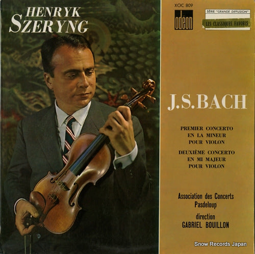 SZERYNG, HENRYK bach; premier concerto en la mineur pour violin XOC809