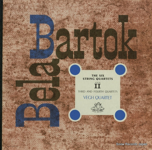 VEGH-QUARTETT bartok; third and fourth quartets ANGEL35241