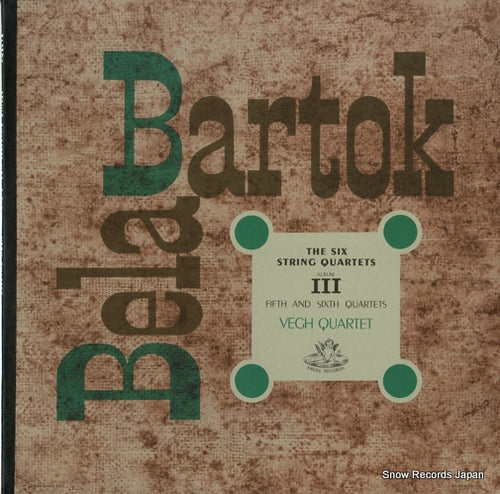 VEGH-QUARTETT bartok; fifth and sixth quartets ANG.35242