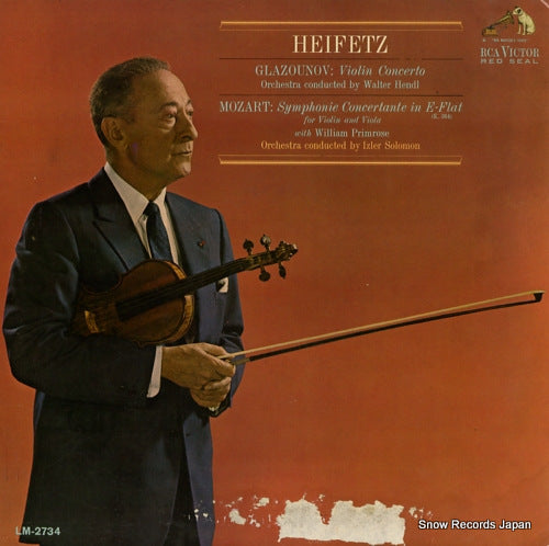 HEIFETZ, JASCHA glazounov; violin concerto LM2734