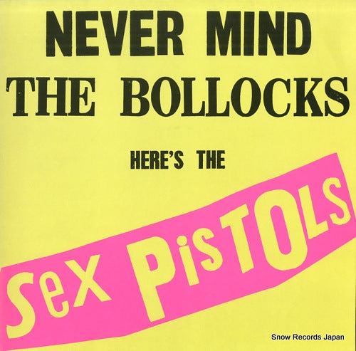 SEX PISTOLS never mind the bollocks here's the sex pistols OVED136