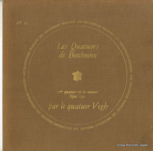 VEGH-QUARTETT beethoven; 15e quatuor en la mineur opus132 DF30