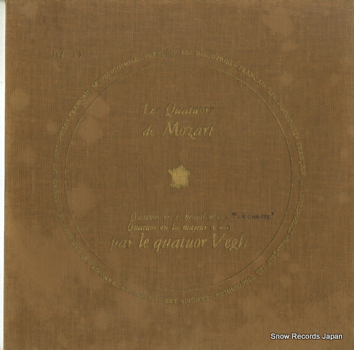 VEGH-QUARTETT mozart; quatuor en si bemol k458 DF53