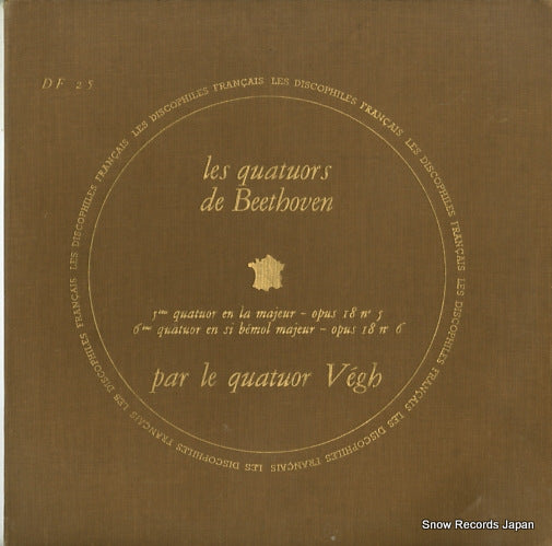 VEGH-QUARTETT beethoven; 5e quatuor en la majeur opus 18 n 5 DF25