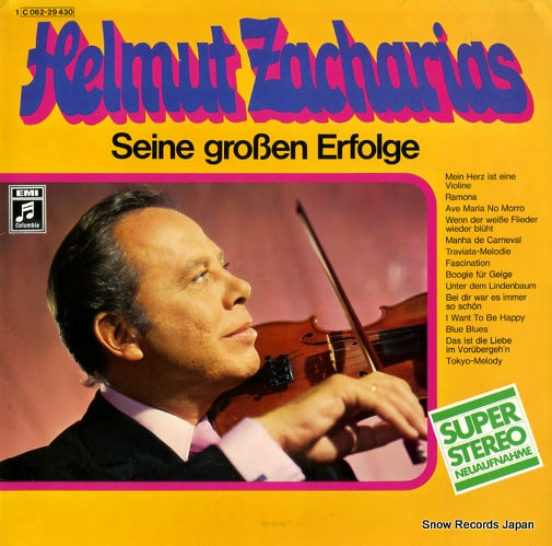 ZACHARIAS, HELMUT seine grossen erfolge 1C062-29430