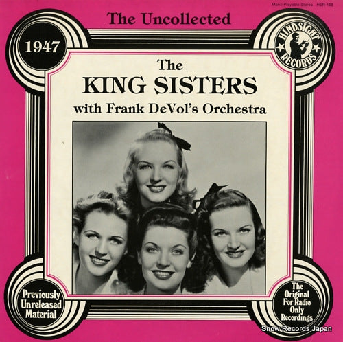 KING SISTERS, THE the uncollected the king sisters - 1947 HSR-168