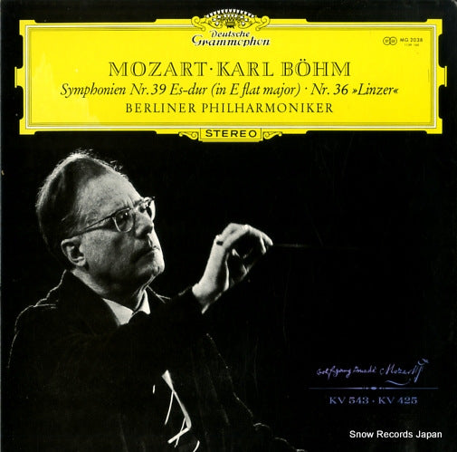 BOHM, KARL mozart; symphony no.39, no.36 "linz" MG-2038