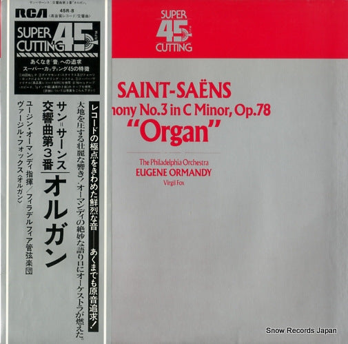 ORMANDY, EUGENE saint-saens; symphony no.3 "organ" 45R-8
