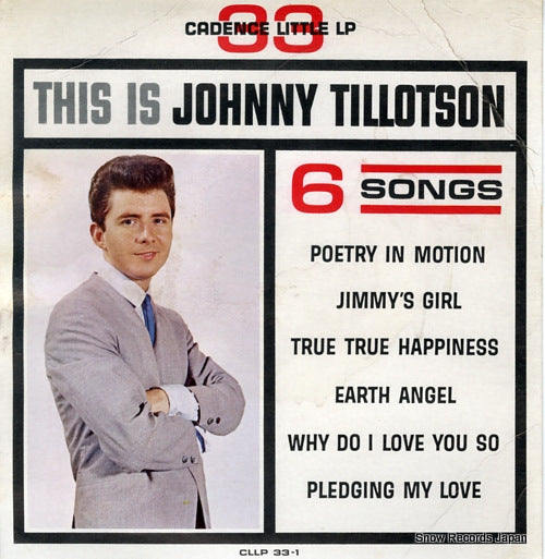TILLOTSON, JOHNNY this is johnny tillotson CLLP33-1