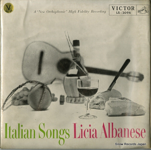 ALBANESE, LICIA italian songs LS2094