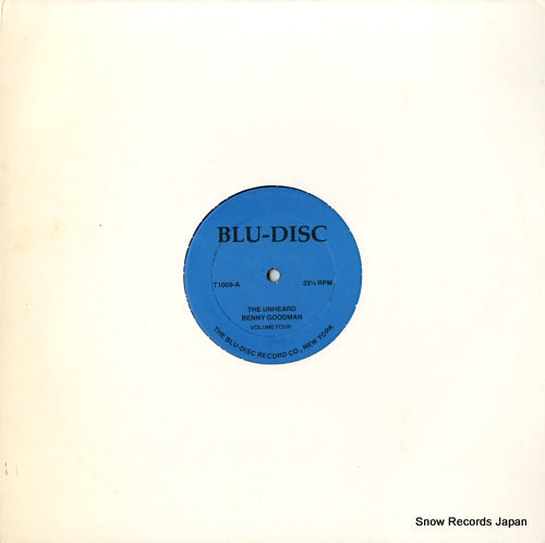 GOODMAN, BENNY the unheard benny goodman volume 4 T1009