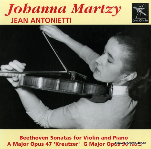 MARTZY, JOHANNA beethoven; sonatas for violin and piano no.9 "kreutzer", no.8 COUP003