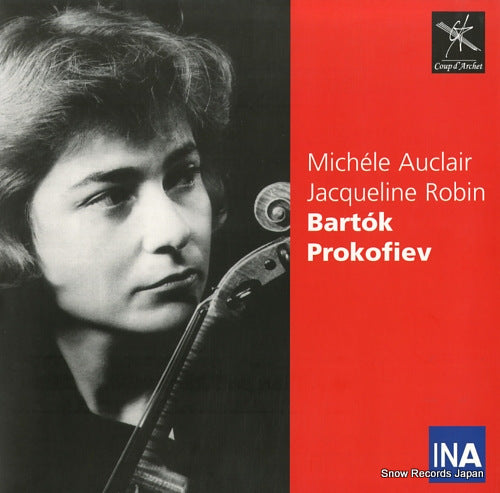 AUCLAIR, MICHELE bartok / prokofiev; sonatas for violin and piano COUP0011