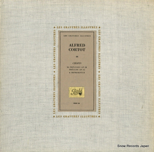 CORTOT, ALFRED chopin; 24 preludes COLH38
