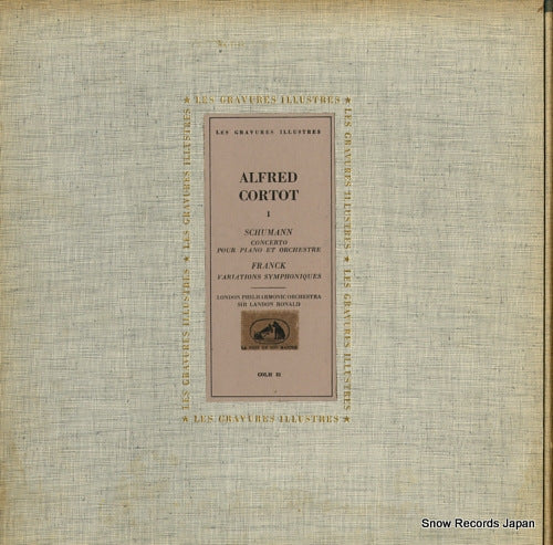 CORTOT, ALFRED schumann; concerto pour piano et orchestre COLH31