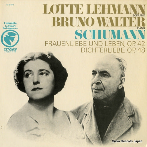 LEHMANN, LOTTE, AND BRUNO WALTER schumann; frauenliebe und leben 32160315