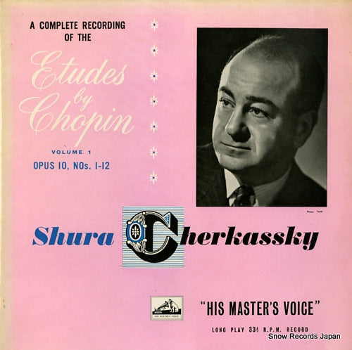 CHERKASSKY, SHURA a complete recording of the etude by chopin volume 1 ALP1310